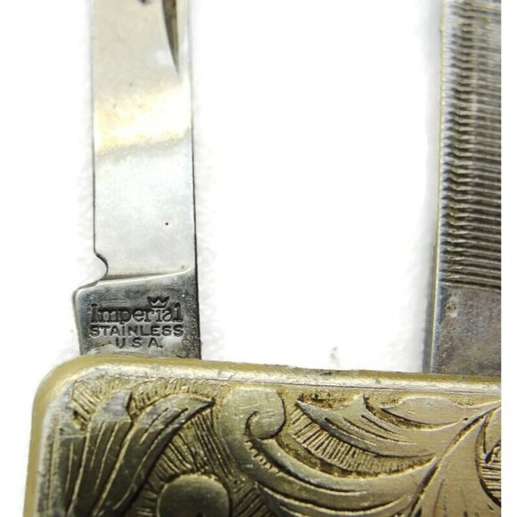 Partners Progress Fort Howard Paper Co Knife File Money Clip Stainless Steel Vtg - Picture 10 of 12